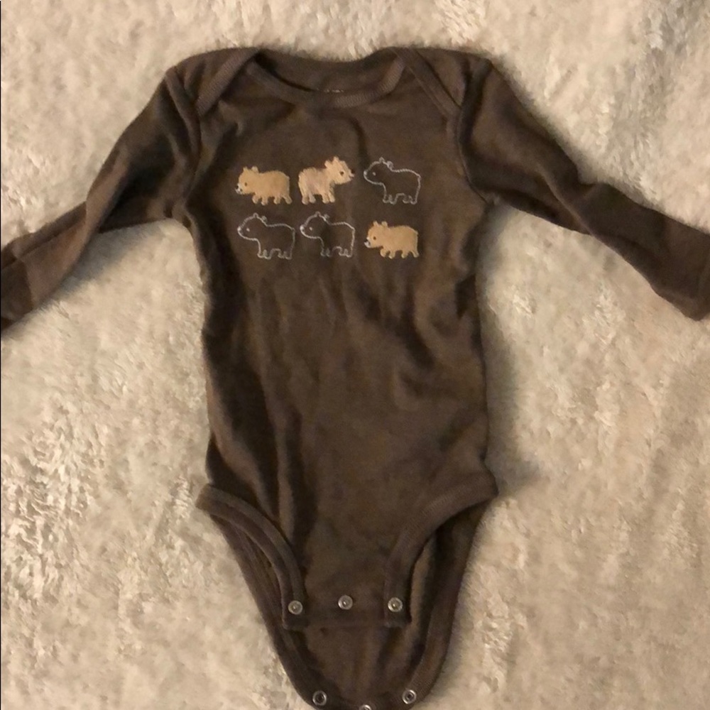 Bear long sleeve onesie
